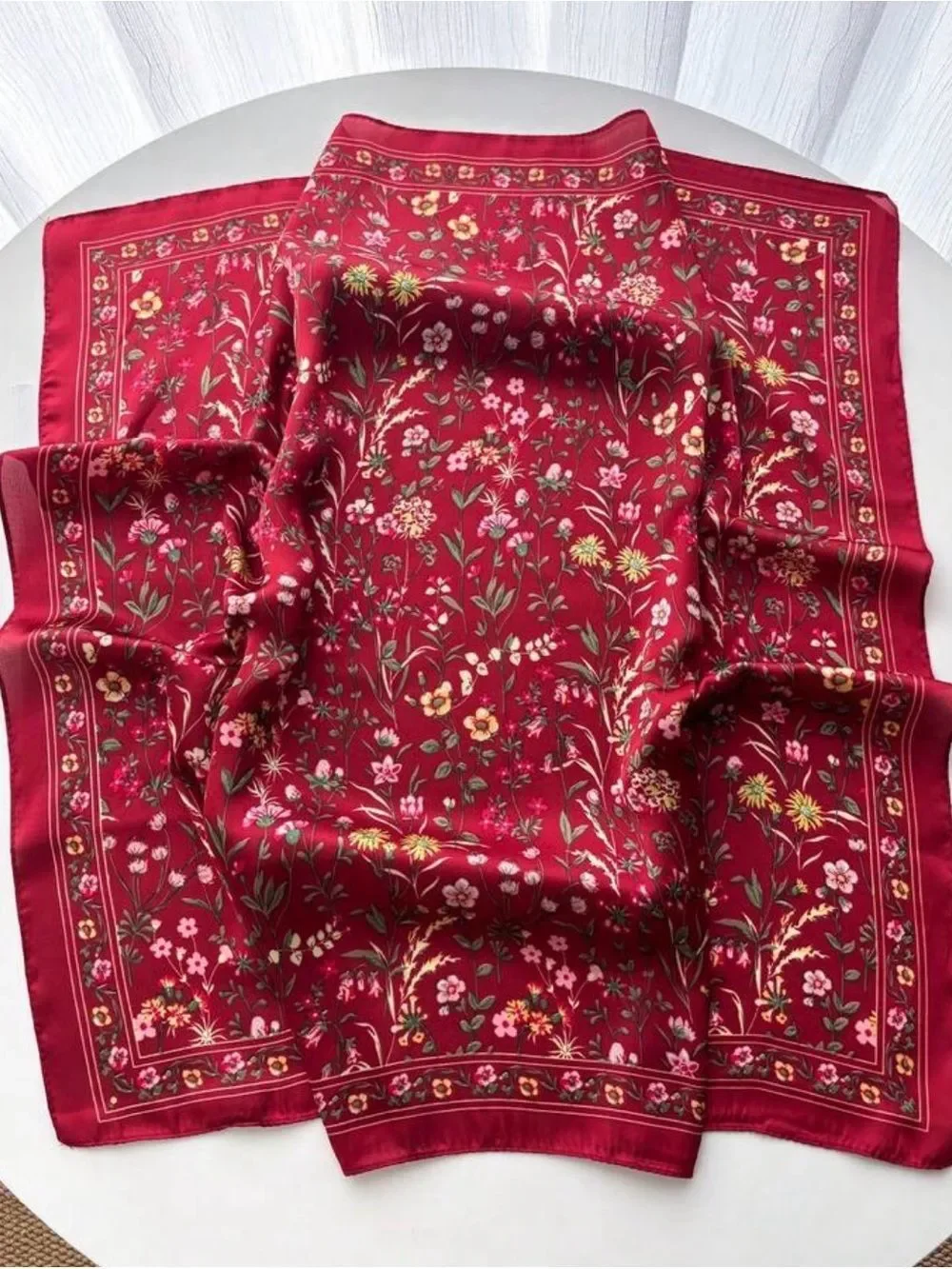 Anthropologie elegant red